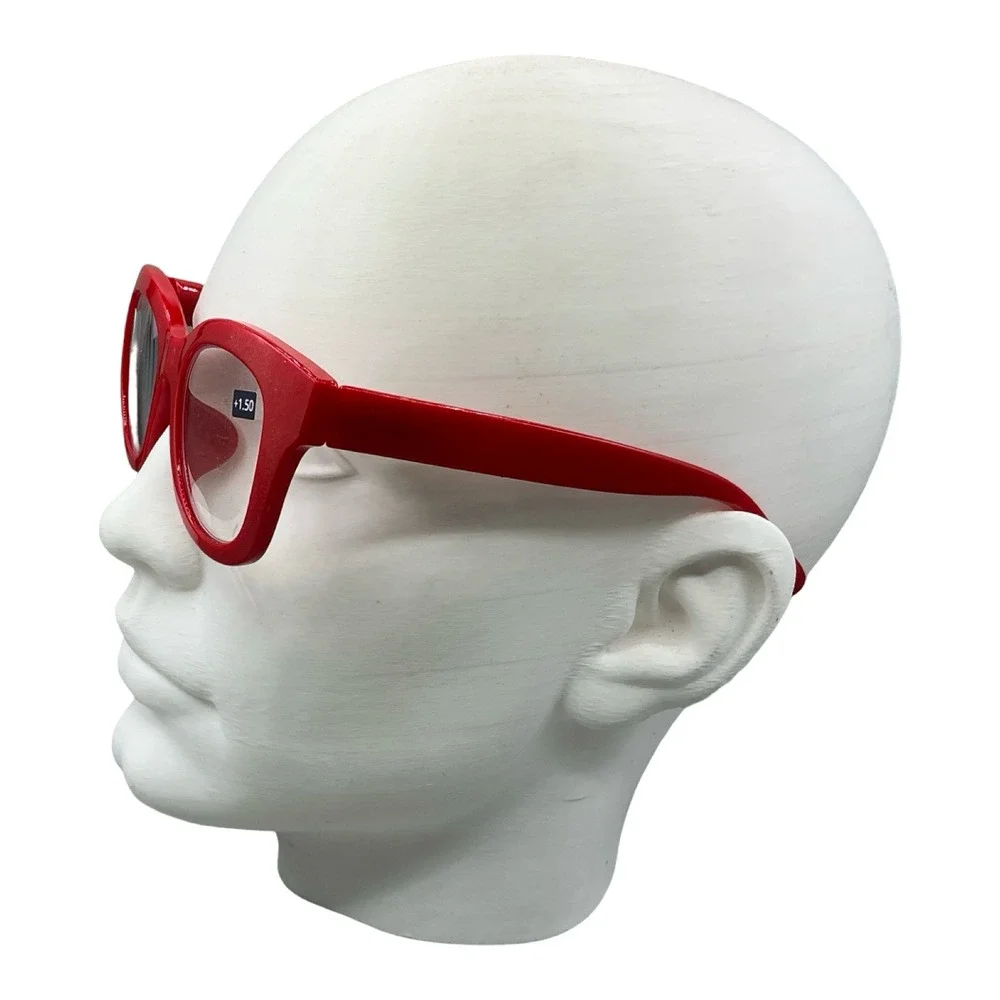 Peepers Center Stage Red Reading Glasses +1.50 Blue Light Filtering 2618
